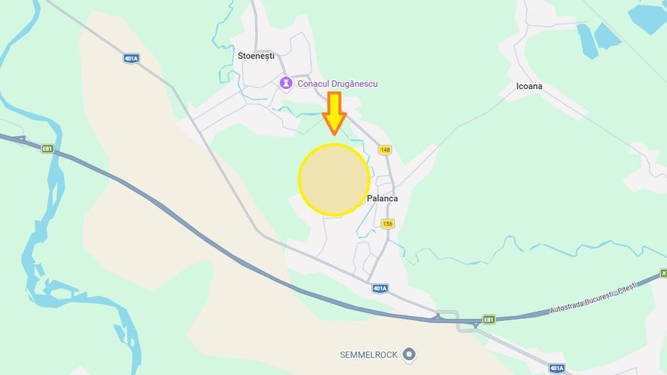 Floresti - Stoenesti, Jud. Giurgiu, teren 4700 mp, utilitati la teren - Poză 1