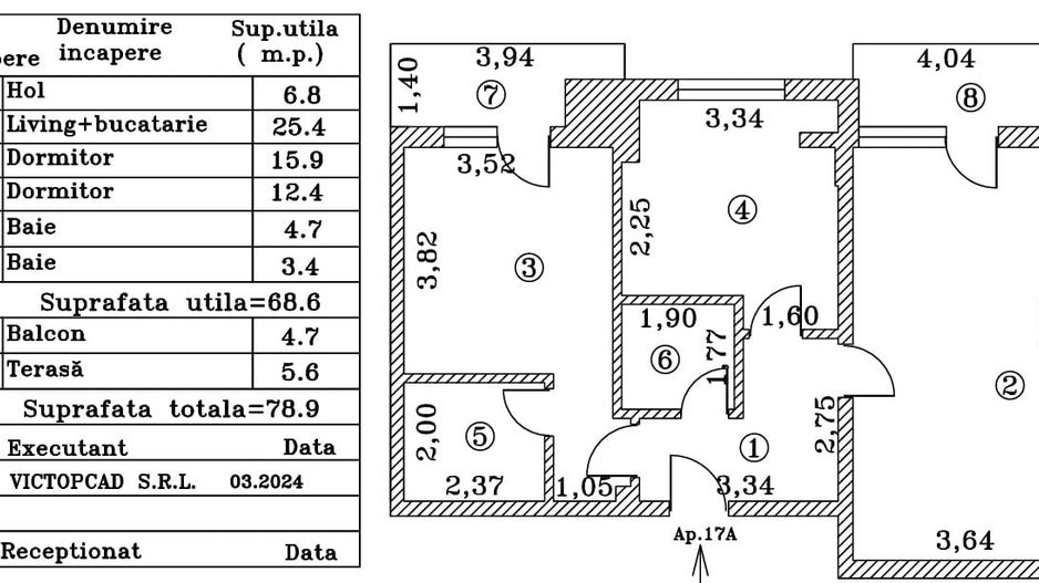 Apart 3 camere 80mp Titan Grigorescu vizavi noul Kaufland Bloc 2023 - Poză 2