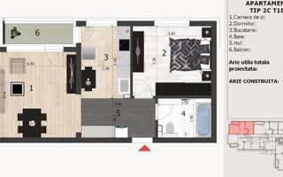 Apartament de vanzare 2 camere bloc nou in constructie - Poză 5