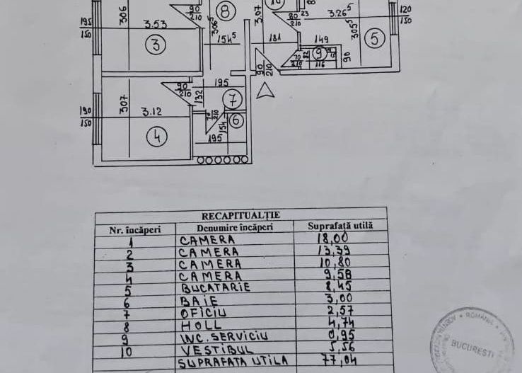 Apartament 4 camere, cu Centrala, Bld. Brancoveanu, Izvorul Crisului - Poză 10