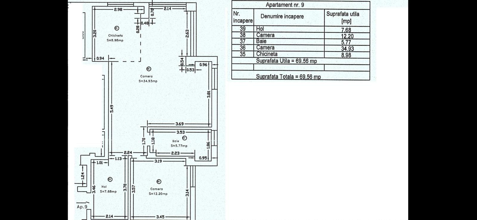 Apartament cu 2 camere cu 70 mp-  Zona Torontal - Poză 13