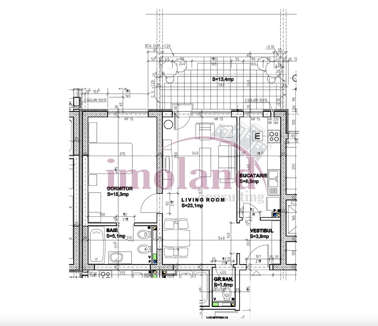 Vânzare apt 2 camere 2 băi, 58 mp + terasă 13,5 mp - parter | Iancu Nicolae, ZOO - Poză 20