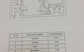 Apartament 2 camere - confort 2 - 37mp - mobilat utilat | Zona Dristor-Vitan - Schiță 7