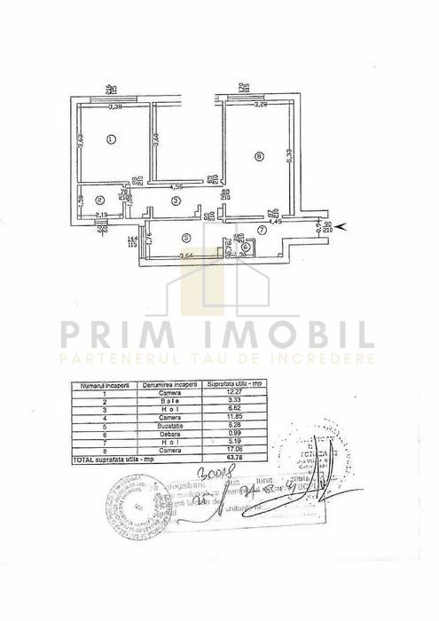 Apartament ultracentral Piata Unirii – 3 Camere Decomandat - Poză 2
