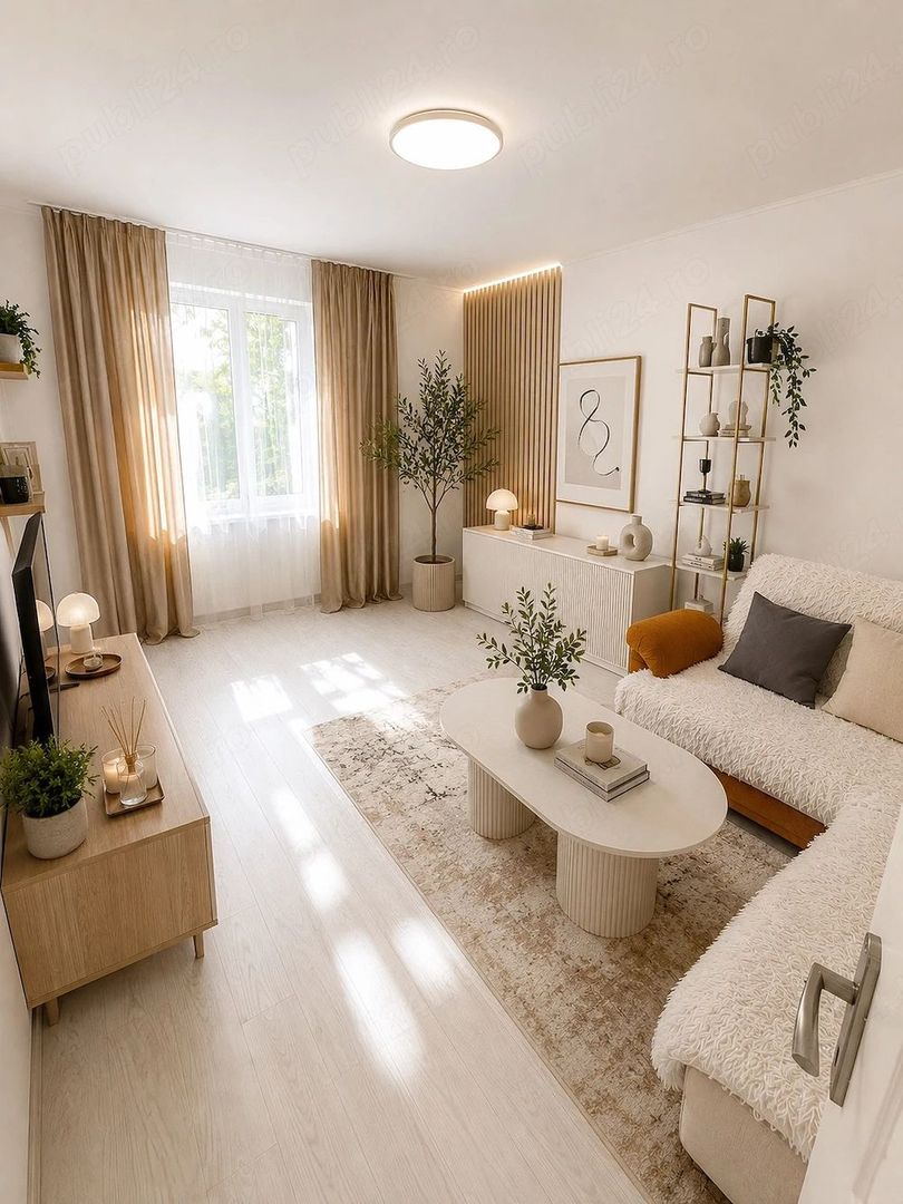 3 camere, 57 mp, renovat integral, mobilat, Titan - Poză 1