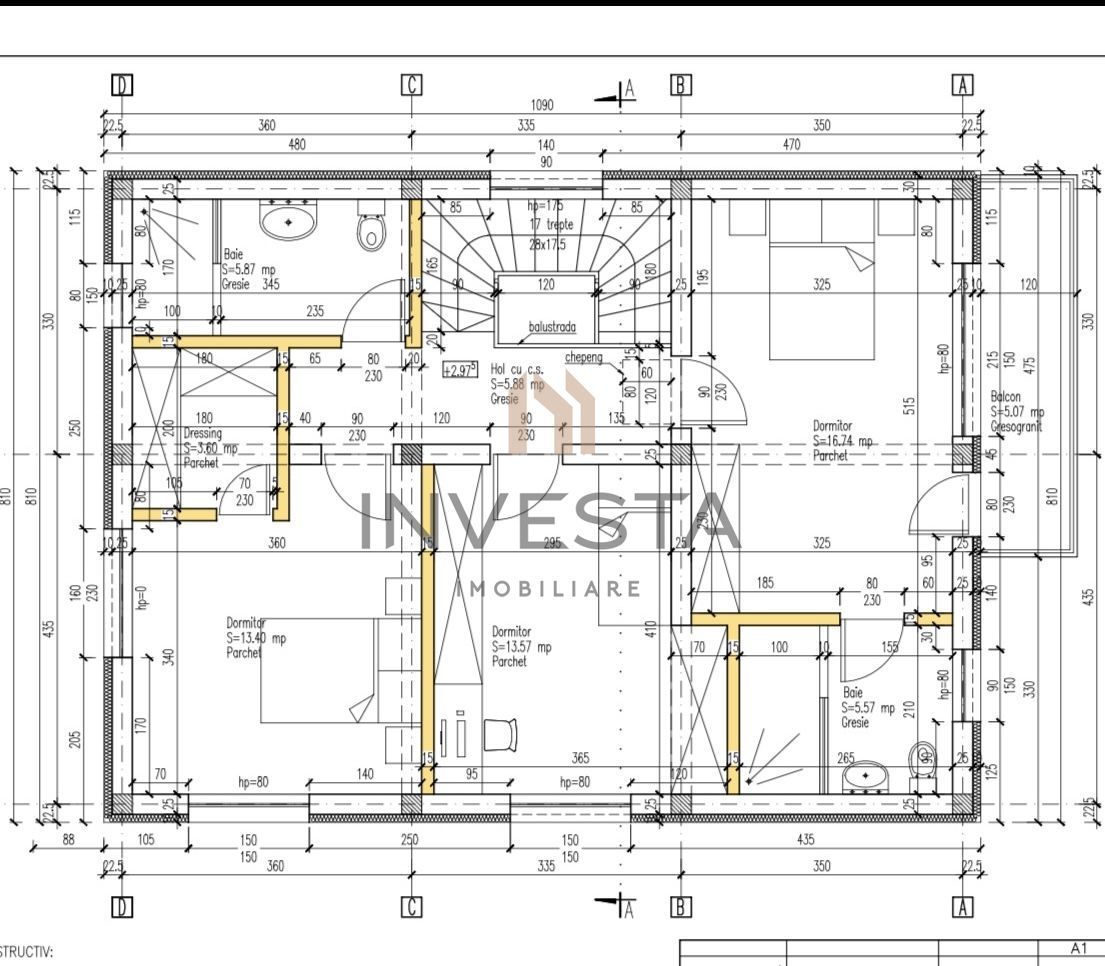 Casa noua in Chinteni, 700 mp teren- zona strazii Caragiale - Schiță 16