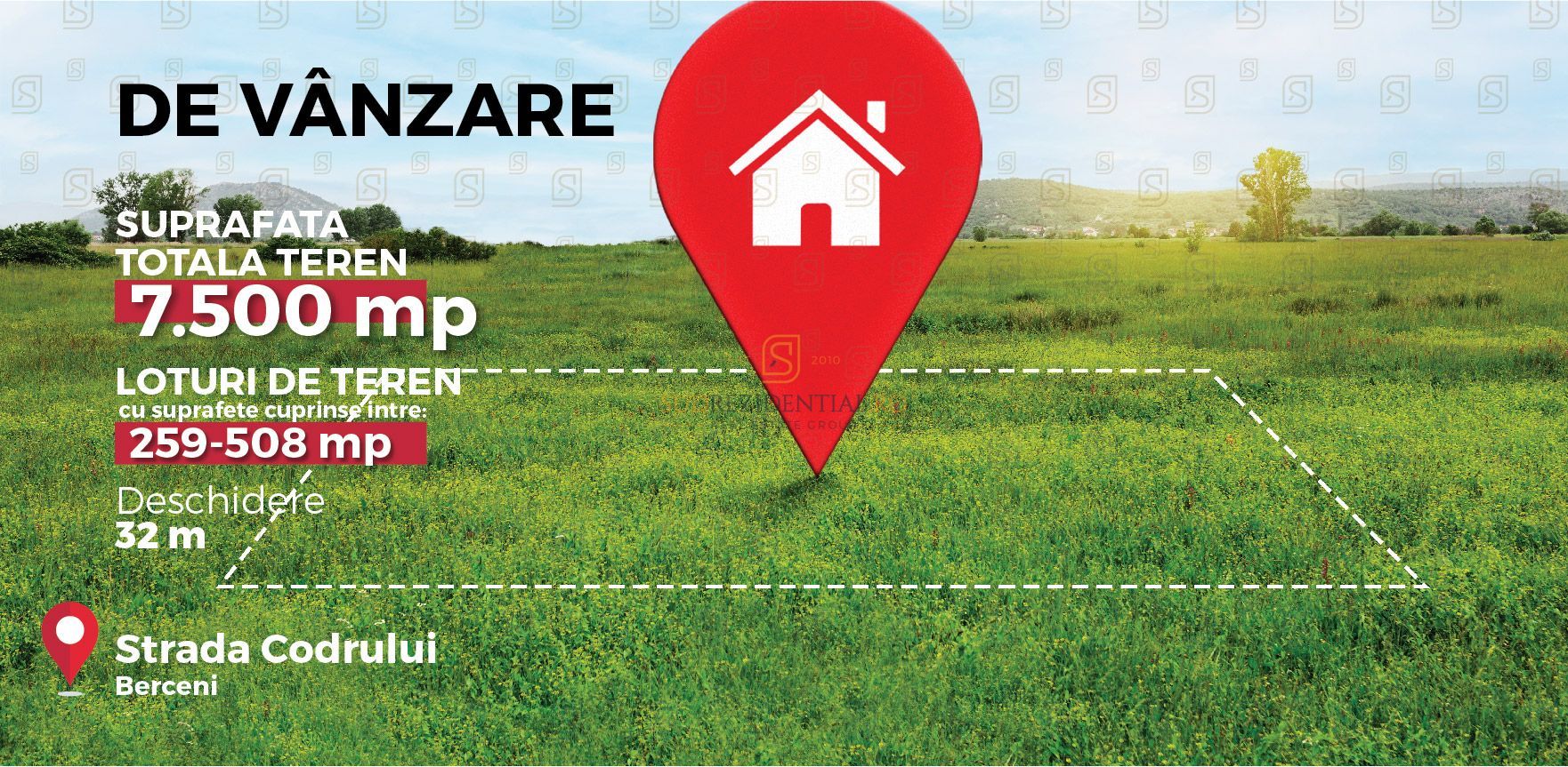 Teren intravilan de vanzare, 500 mp si deschidere ampla, Com Berceni - Poză 4