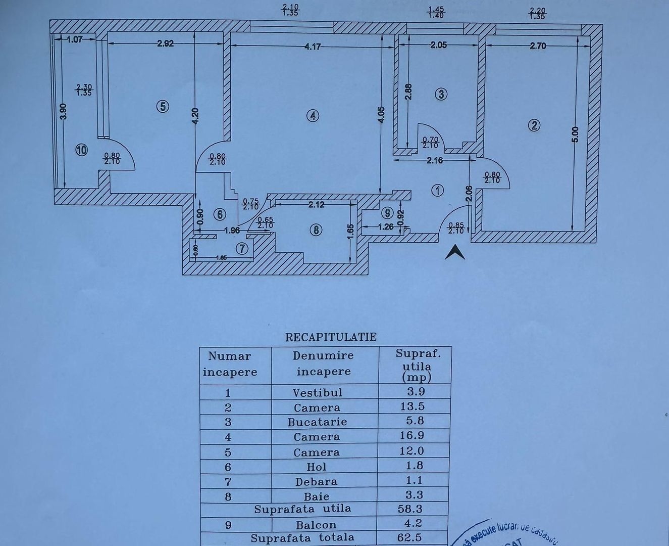3 camere | Piata Domenii - Schiță 12