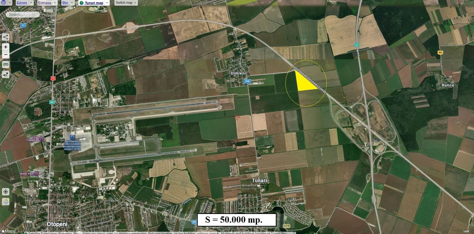 Tunari - Dimieni, 150.000 mp. teren, ideal investitie - Poză 1