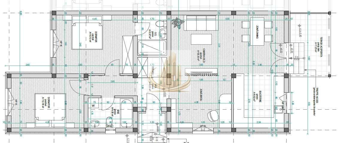 Duplex 86 MP|2 Dormitoare 2 Băi Încălzire în Pardoseala – Moșnița Nouă - Poză 5