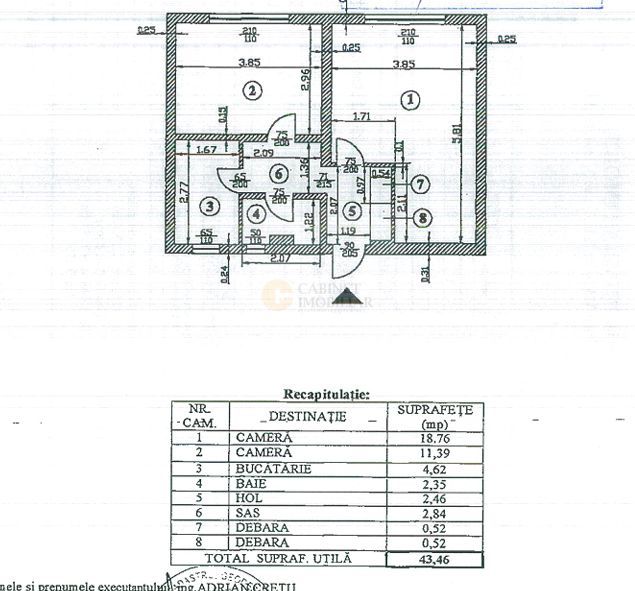 2 camere | Bloc reabilitat termic | Etaj 4/8  | Calea Victoriei - Poză 9