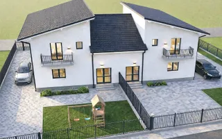 Casa noua 5 camere 3 bai, curte mare - Poză 15