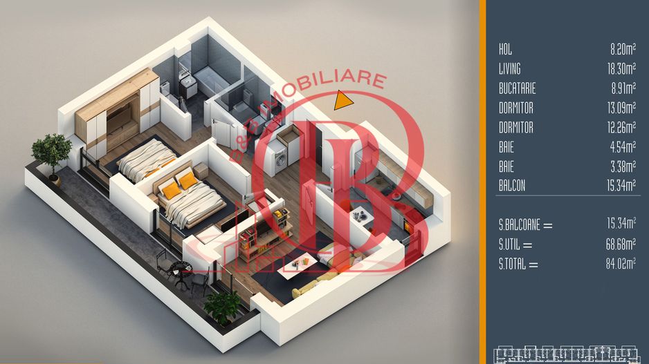 Oferta Lansare 3 camere proiect nou Pallady - Schiță 6