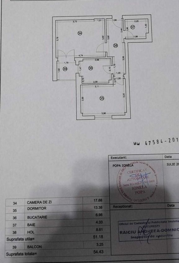 Apartament 2 Camere Complex Rotar Park 1 - Schiță 6