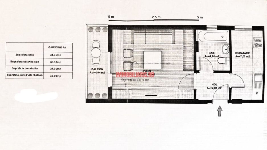 Nicolae Teclu-Metrou - Decomandat - Direct Proprietar - Comision 0% - Schiță 12