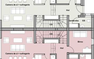 Casă tip duplex cu garaj dublu și curte proprie, zona Borhanci - Poză 3
