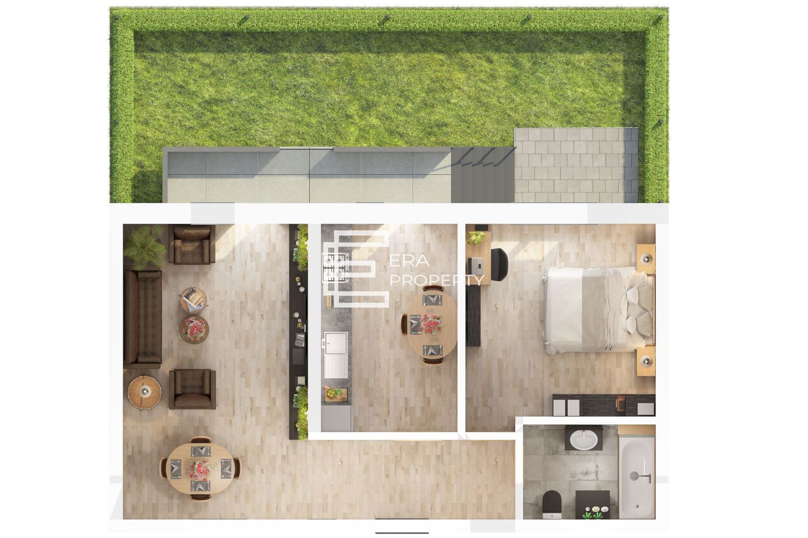 Apartament 2 camere, 56 mp   Doamna Stanca, Selimbar - Schiță 6