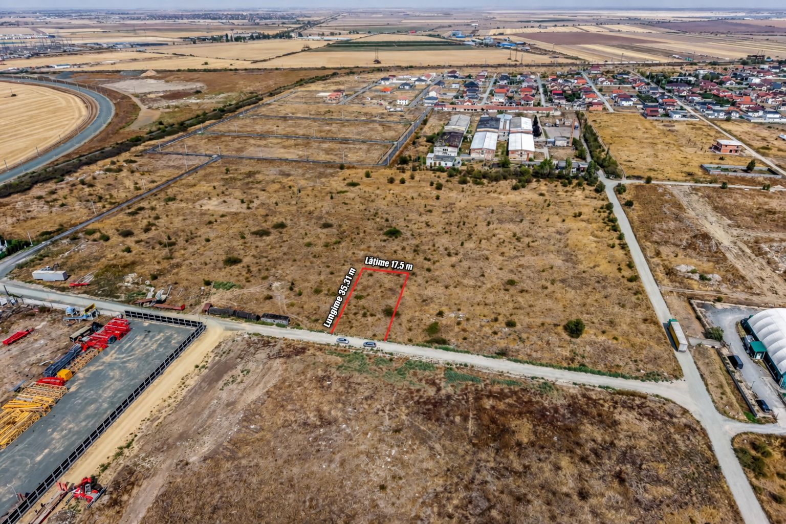 Teren intravilan 611 mp | Front stradal peste 17 m | Vladimirescu - Poză 1