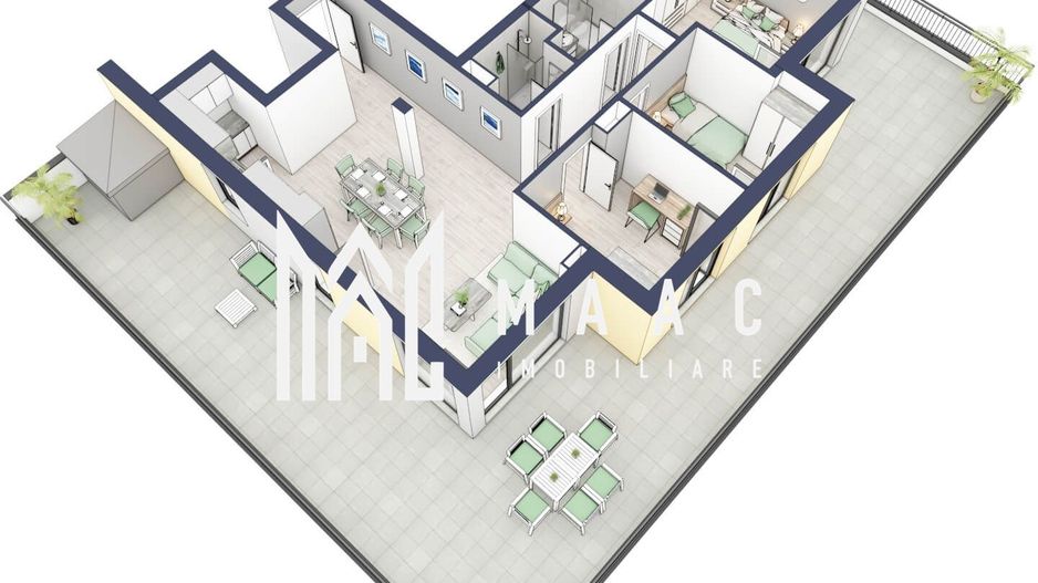 Penthouse 3 camere | Etaj 4 | Balcon 107.2 mp | Turnisor - Poză 2