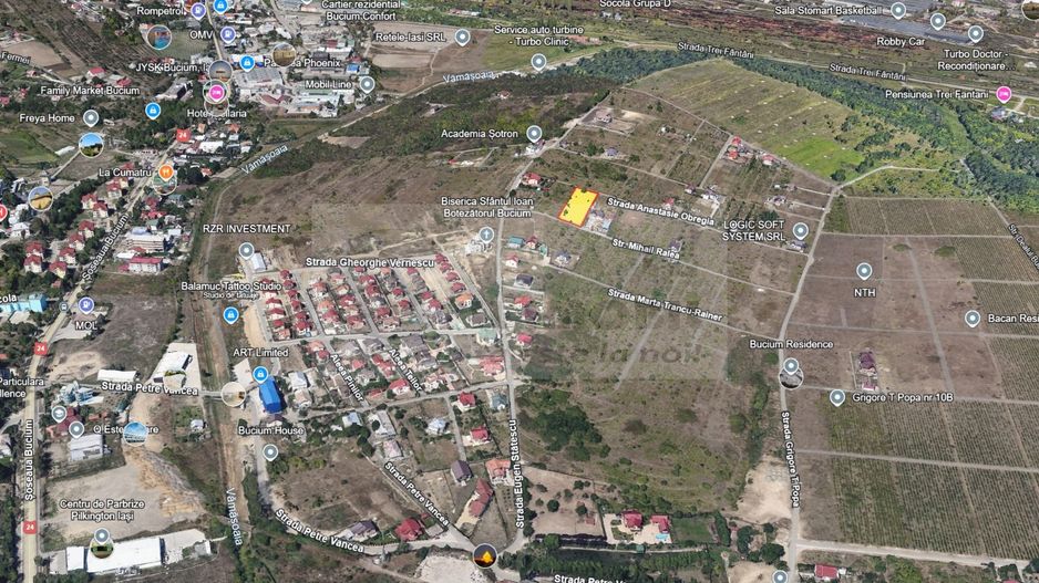 Teren intravilan 1.200 mp cu PUZ aprobat – Bucium – 102.000 € - Poză 3