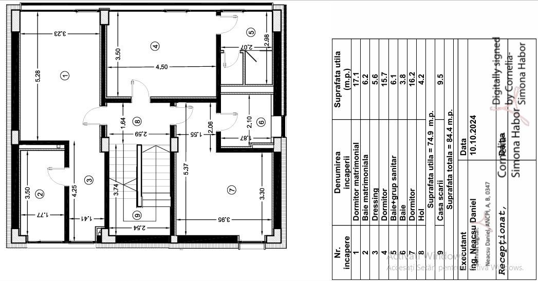 6cam/4dorm,5bai,95mp ampr,425mp teren,garaj,2parc/Voluntari-jud.IF - Poză 7