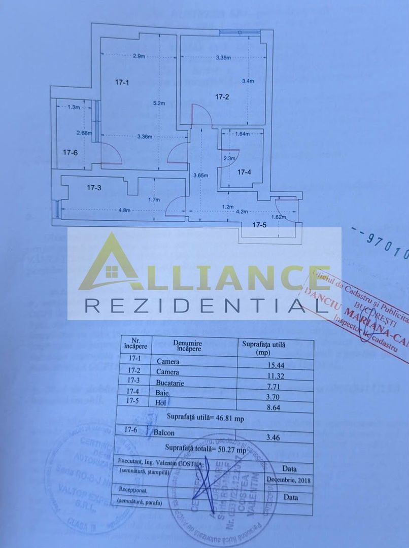2 CAMERE DECOMANDAT | 50 MP | BLOC 2018 | LIFT | PARCARE | METROU - Poză 15