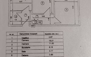 Apartament 2 camere decomandat | Rahova | centrală proprie - Schiță 9