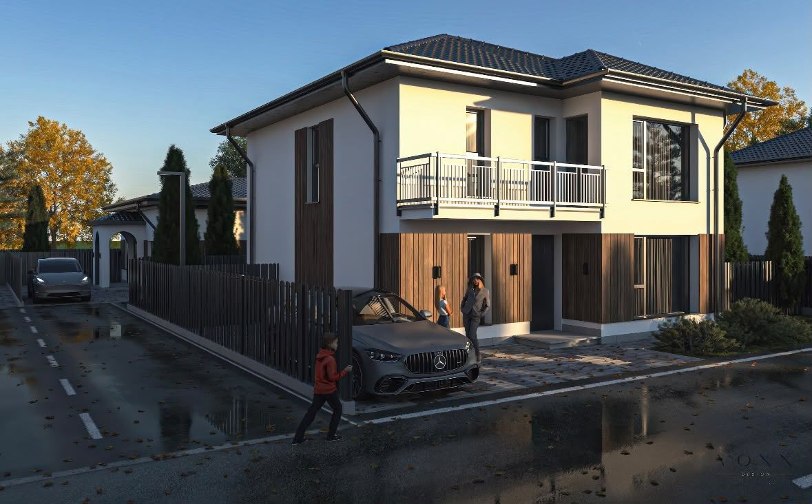 Panouri fotovoltaice! Vila construita cu etaj si spatii depozitare - Poză 1