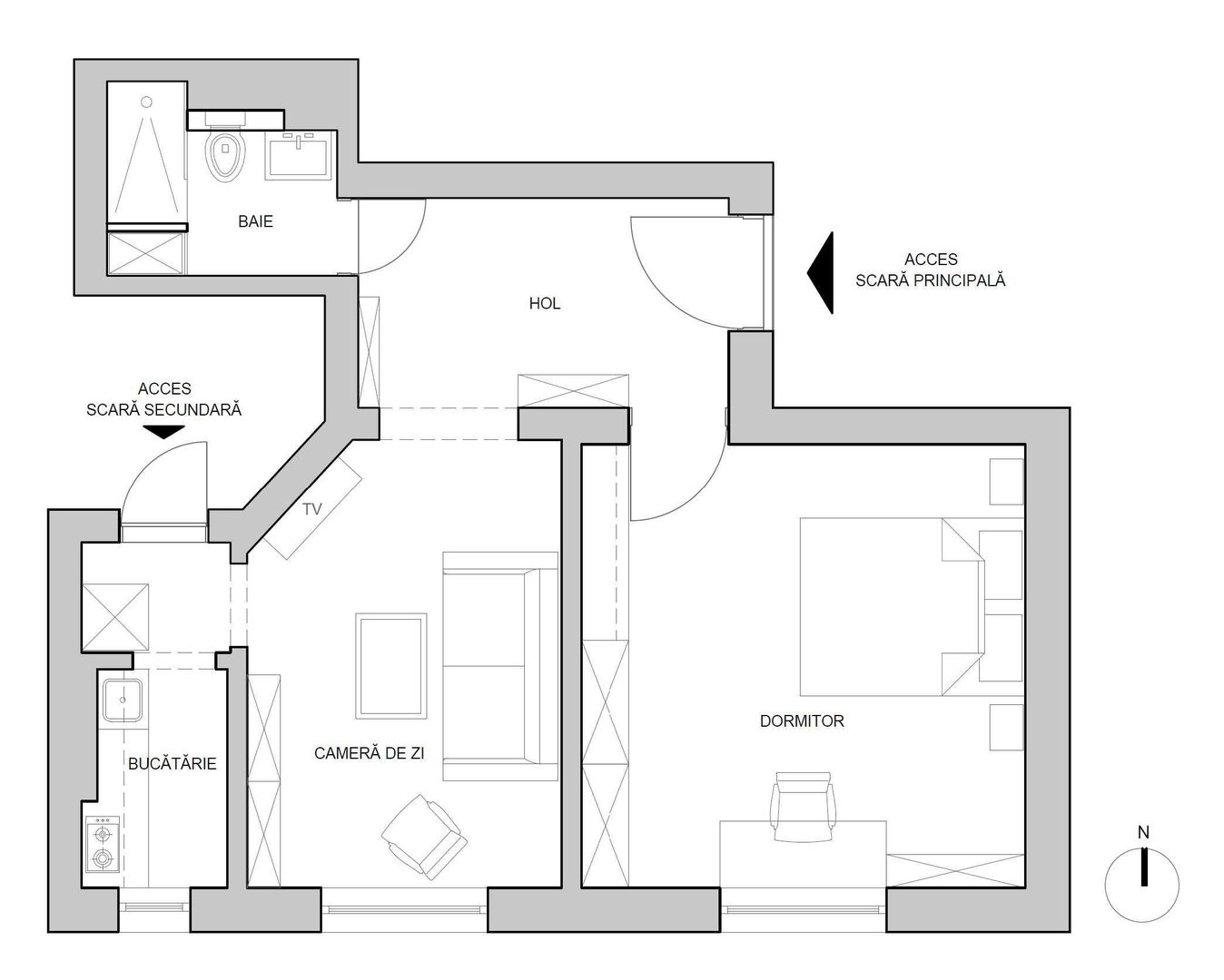 Apartament 2 cam. de vânzare - Piata Victoriei - renovat premium,bloc consolidat - Poză 8