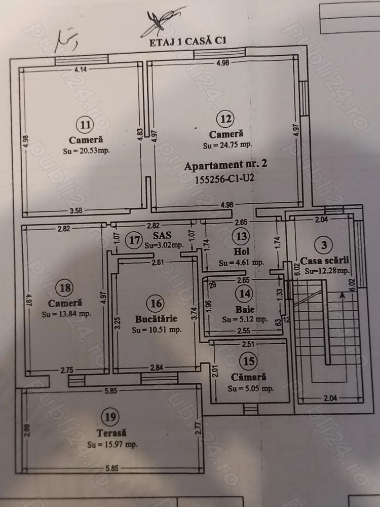 BRASADAS vinde ap 3 cam la casă - parter și la etajul 1. - Poză 2