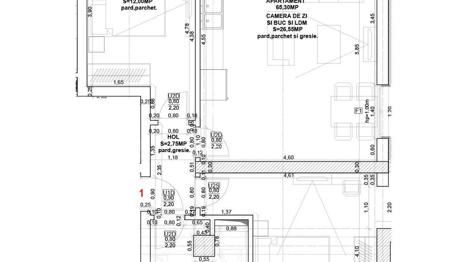 Apartament 3 camere, bloc nou, Sibiu - Schiță 9