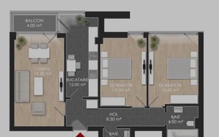 Apartament 3 camere I etaj 3/4 I 79mp I Atria Urban Resort faza 2 - Poză 15