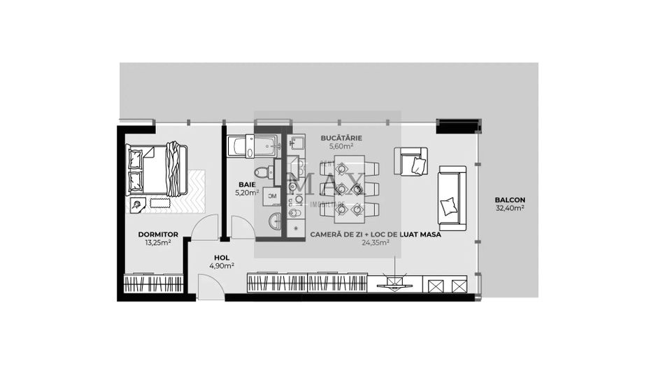 Apartament 2 camere de vânzare | 53,3 | Zona Autogară | Etaj 6 - Poză 1