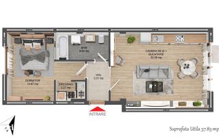 2 camere cu curte | Bloc Nou |Centrul Istoric, ideal investitie - Poză 8