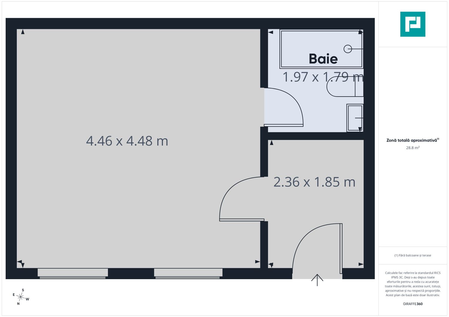 Apartament o cameră, parter, Parcul Reconcilierii - Poză 6