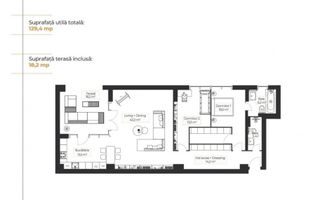 Apartament 3 camere Floreasca | Terasa  | Stil industrial - Poză 9