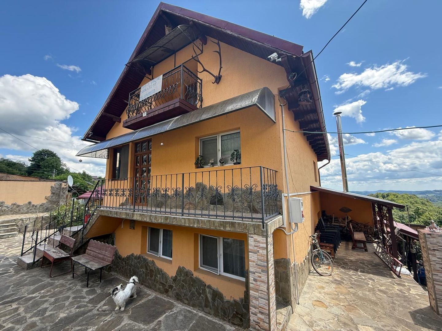 Vila S+P+1,+ garaj inchis + terasa si teren intravilan 6300 mp - Poză 2