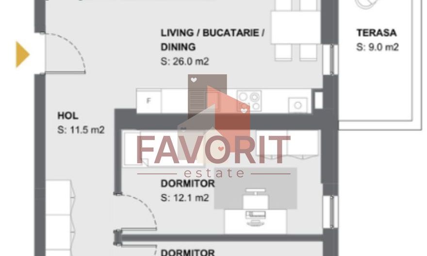 COMISION 0% .  Disponibil imediat. Bloc nou in oras - Schiță 10