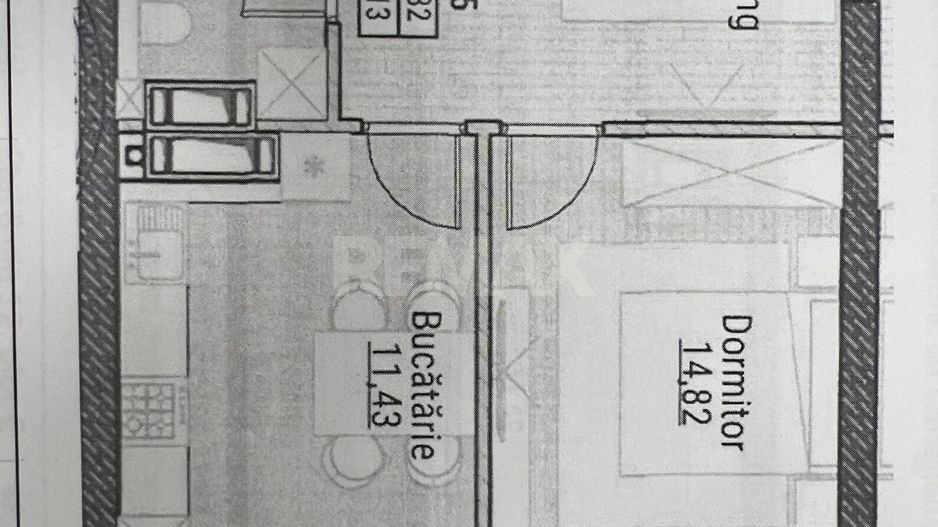 Apartament cu 1 cameră și living  în complexul rezidențial Colina Verde Residence, Durlești - Poză 3