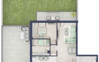 Apartament 3 camere + Gradina de 107mp,  Sibiu - Schiță 8
