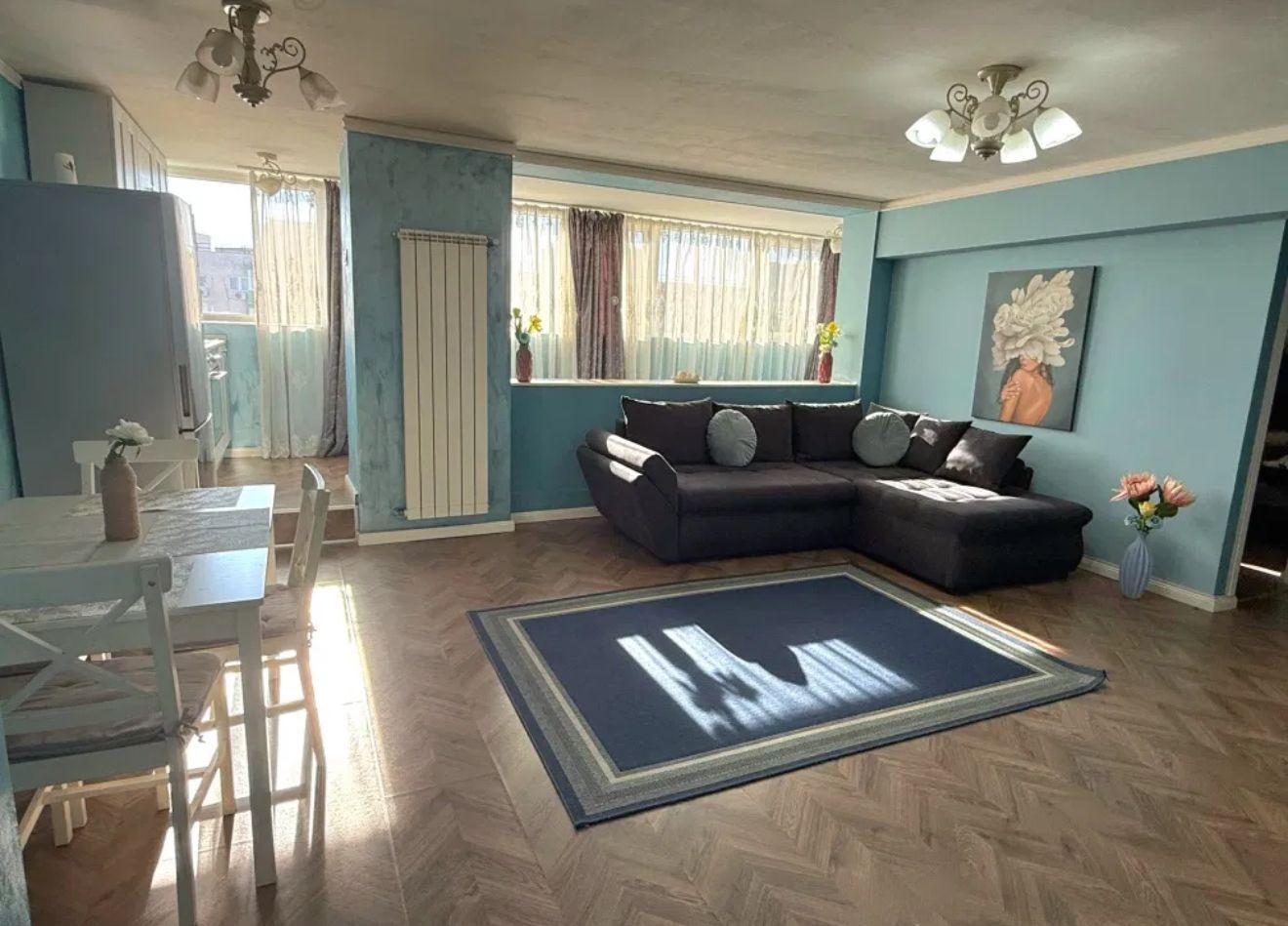 AP. 2 CAMERE STEFAN CEL MARE, BUCATARIE OPEN-SPACE, METROU 7 MINUTE - Poză 1