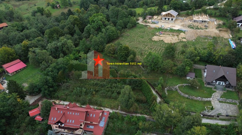 Teren intravilan 1.612 mp | 2 fronturi | Vedere Bucegi | Bran Poarta - Poză 2