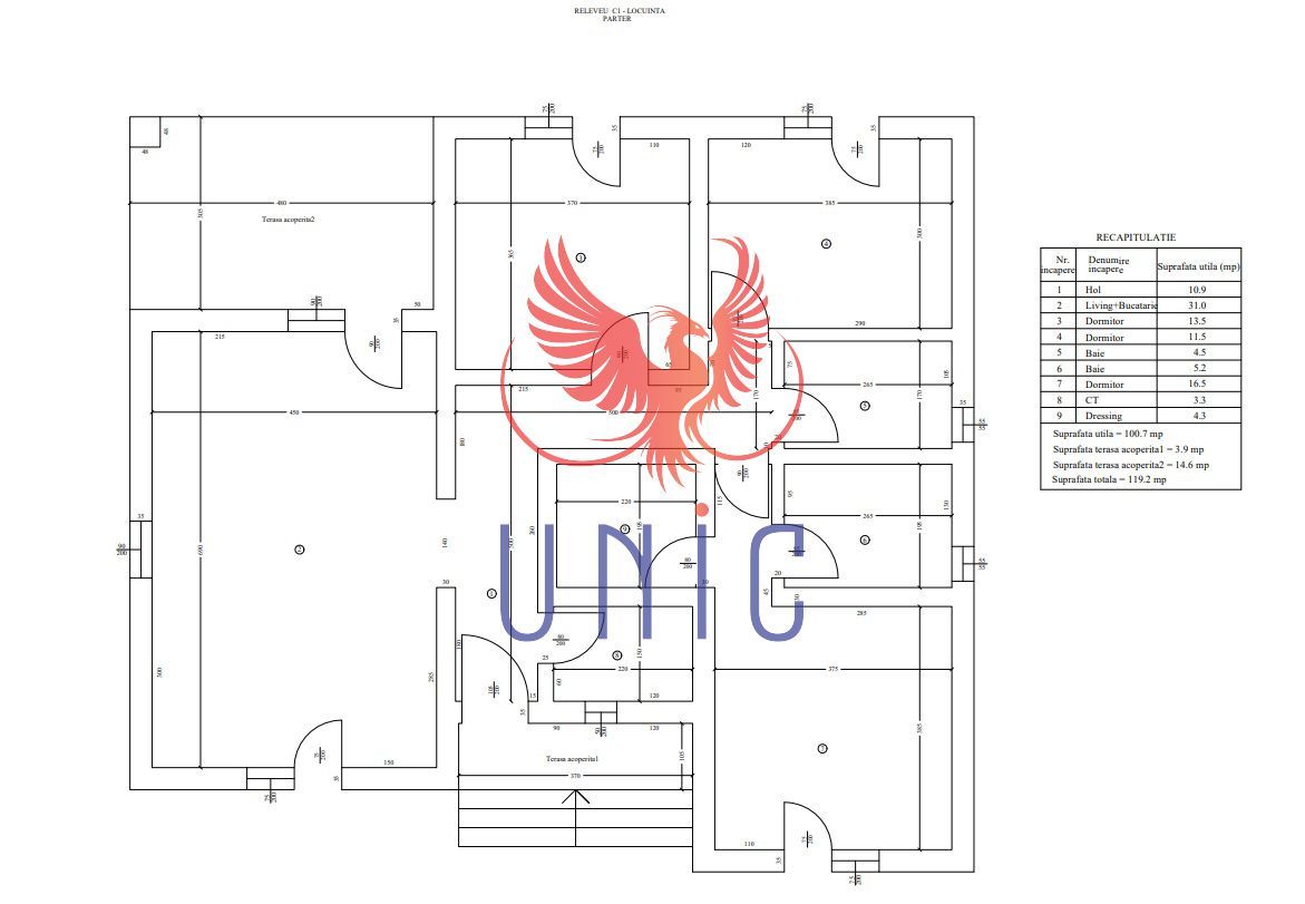 Casa 3 dormitoare, la cheie - Schiță 8