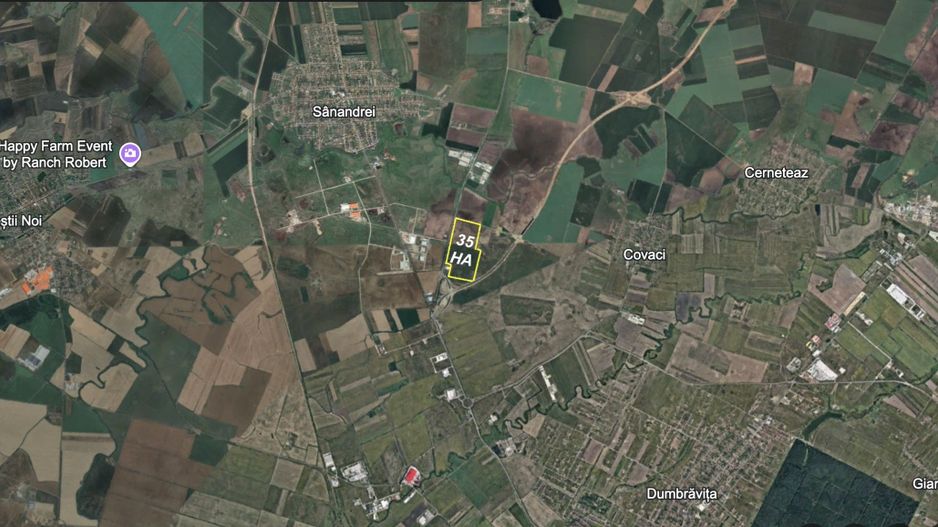 Sanandrei Teren 35 Hectare | Centura - Autostrada - Hale - PUZ Aprobat - Poză 3
