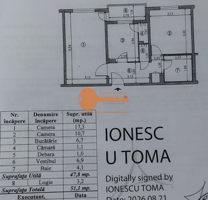 Apartament cu 2 camere zona Chisinau-Bloc Reabilitat - Poză 8