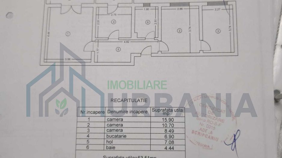 Apartament de vânzare cu 3 camere în Valea Lupului - Poză 8