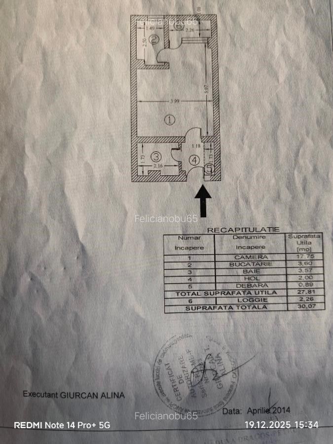 Garsoniera zona PIata Minis - Barajul Uzului - Poză 6