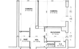 Apartament cu 2 camere, 60 mp, str. N.Titulescu Gheorgheni - Poză 8