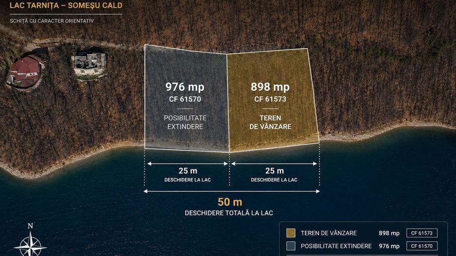 Teren intravilan cu acces la Lacul Tarnița – Somesu Cald - Poză 1