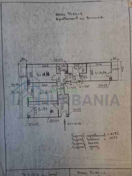 Apartament 3 camere, 76 mp, Anastasie Panu, Iași - Bloc Muntenia - Poză 1